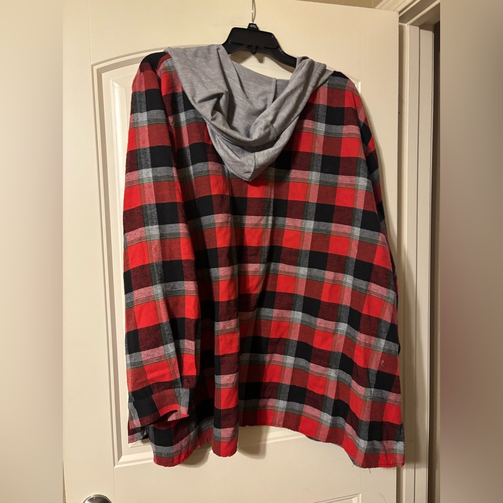 Bloomchic Plaid Patchwork Hooded Drawstring Butto… - image 14